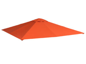 Outsunny Ersatzdach Pavillon Sonnenschutzabdeckung aus Polyester 2,98 x 2,95 m in Orange für Gartenpavillon | Aosom.de