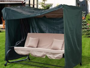 Outsunny Abdeckung für Gartenschaukel, Schutzhülle für Hollywoodschaukel, Abdeckhaube, Wasserfest, Sonnenschutz, Oxford, 205x124x164cm| Aosom
