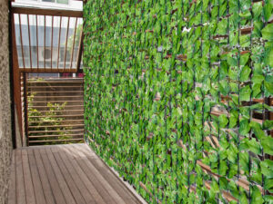 Outsunny Künstliche Hecke Sichtschutzhecke Terrasse Wanddekoration Wanddekoration Hellgrün 300 x 150 cm | Aosom